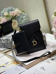 DIOR | Saddle Multifunction Black Pouch -  S5667C - 18.5x12x7.5cm - 3