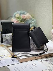 DIOR | Saddle Multifunction Black Pouch -  S5667C - 18.5x12x7.5cm - 6