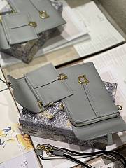 DIOR | Saddle Multifunction Pouch Grey - S5667C - 18.5x12x7.5cm - 4