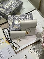 DIOR | Saddle Multifunction Pouch White - S5667C - 18.5x12x7.5cm - 5