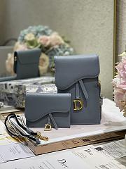 DIOR | Saddle Multifunction Pouch Cloud Blue - S5667C - 18.5x12x7.5cm - 1