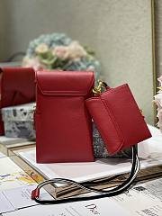 DIOR | Saddle Multifunction Pouch Red - S5667C - 18.5x12x7.5cm - 2