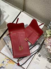 DIOR | Saddle Multifunction Pouch Red - S5667C - 18.5x12x7.5cm - 4