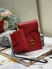 DIOR | Saddle Multifunction Pouch Red - S5667C - 18.5x12x7.5cm - 3