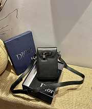 DIOR | Vertical black pouch - 2LXCA3 - 11 x 19 x 3 cm - 1