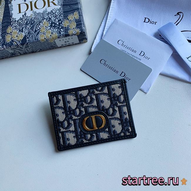 DIOR | 30 Montaigne card holder - S2098U - 10 cm - 1