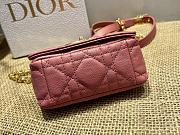 DIOR | Micro Caro Pink Bag - S2022U - 14x8x4cm - 6