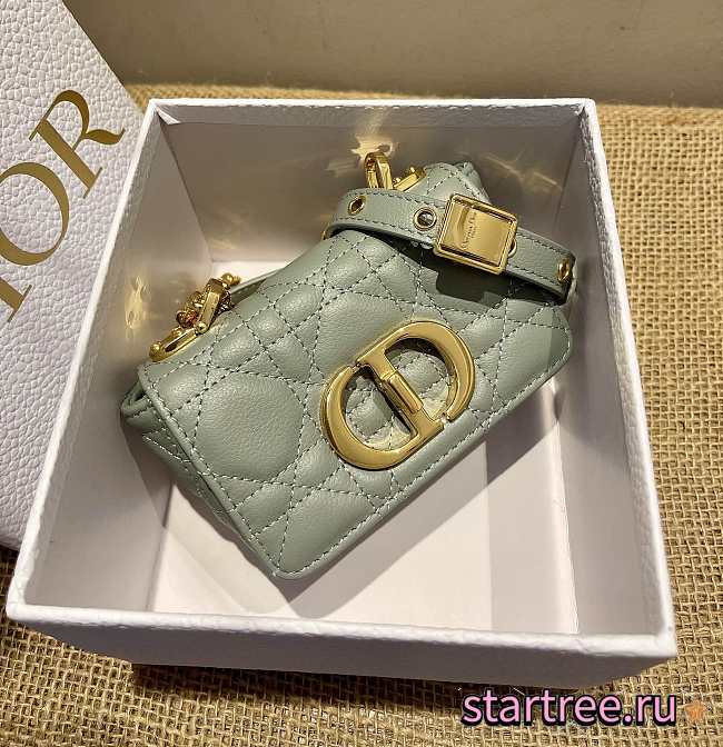 DIOR | Micro Caro Gray Bag - S2022U - 14x8x4cm - 1