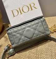 DIOR | Micro Caro Gray Bag - S2022U - 14x8x4cm - 3