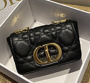 DIOR | Micro Caro Black Bag - S2022U - 14x8x4cm - 2