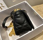 DIOR | Micro Caro Black Bag - S2022U - 14x8x4cm - 4