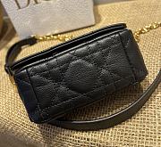 DIOR | Micro Caro Black Bag - S2022U - 14x8x4cm - 5