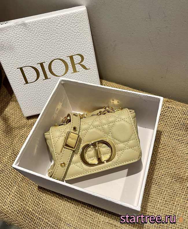 DIOR | Micro Caro Creme Bag - S2022U - 14x8x4cm - 1