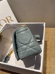 DIOR | Micro Caro Cloud Blue Bag - S2022U - 14x8x4cm - 2