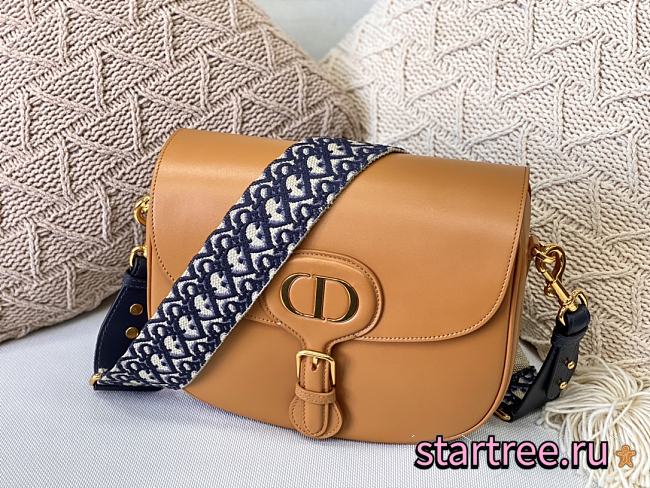  DIOR | Bobby Caramel bag with Blue Dior Strap - M9320 - 27 x 8 x 19.5 cm - 1