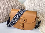  DIOR | Bobby Caramel bag with Blue Dior Strap - M9320 - 27 x 8 x 19.5 cm - 1