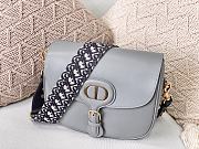  DIOR | Bobby Gray bag with Blue Dior Strap - M9320 - 27 x 8 x 19.5 cm - 1