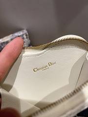 DIOR | CARO Heart White Chain Bag - S5097 - 11 x 10 x 1.5 cm - 5