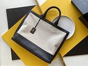 YSL | Shopping Tag Black in canvas and leather - 619757 - 41.5x34x14cm - 3