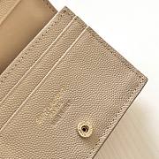 YSL | Monogram Card Case In Grain Beige - 530841 - 11 x 8,5 x 3 cm - 4