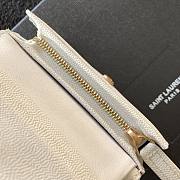 YSL | Monogram Card Case In Grain White - 530841 - 11 x 8,5 x 3 cm - 4