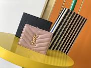 YSL | Monogram Card Case In Grain Pink - 530841 - 11 x 8,5 x 3 cm - 1