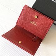 YSL | Monogram Card Case In Grain red - 530841 - 11 x 8,5 x 3 cm - 2