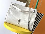 YSL | Niki Shopping White Bag - 577999 - 33 x 27 x 11.5 cm - 1