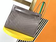 YSL | Niki Shopping Light Grey Bag - 577999 - 33 x 27 x 11.5 cm - 3