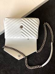 YSL | Collège Medium White Silver - 428056 - 24x17x6.5cm - 6