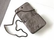 YSL | Niki Light Grey Wallet on Chain - 583103 - 19x15x6cm - 6