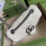 GUCCI | GG Marmont white bag - 446744 - 23 x 14 x 6cm - 3