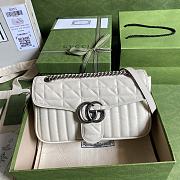 GUCCI | GG Marmont white bag - 443497 - 26 x 15 x 7cm - 1