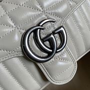 GUCCI | GG Marmont white bag - 443497 - 26 x 15 x 7cm - 4