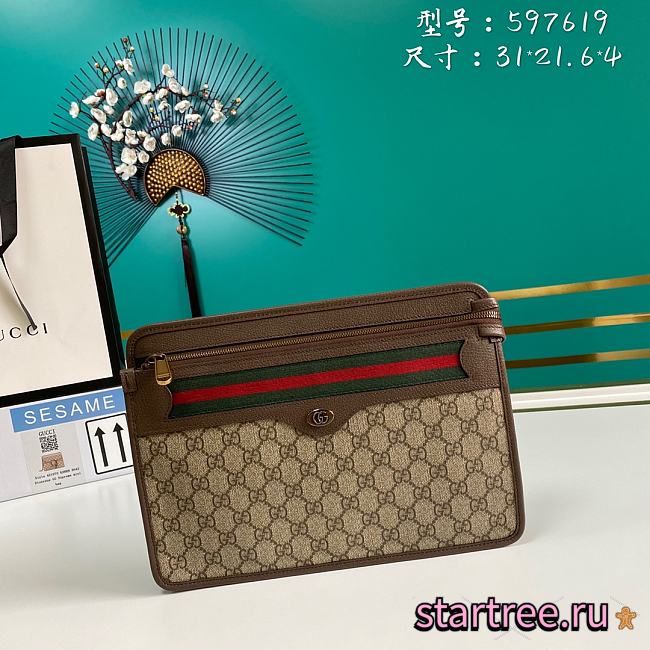 GUCCI |  Ophidia GG pouch - 597619 - 31 x 21.6 x 4 cm - 1