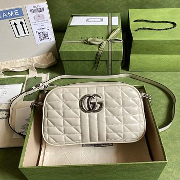 GUCCI | GG Marmont white bag - 447632 - 24 x 12 x 7cm