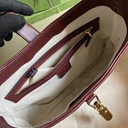 Gucci | Jackie 1961 small Burgundy bag - ‎636706 - 28 x 19 x 4.5cm - 5