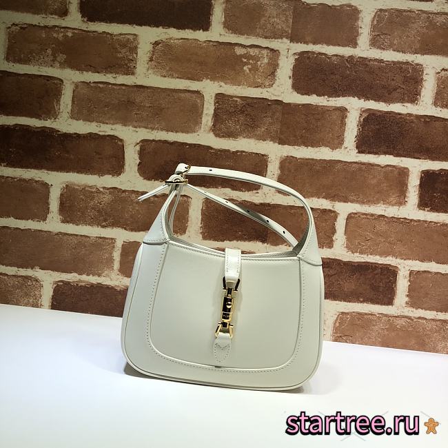Gucci | Jackie 1961 mini white shoulder bag - ‎637091 - 19 x 13 x 3 cm - 1
