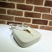 Gucci | Jackie 1961 mini white shoulder bag - ‎637091 - 19 x 13 x 3 cm - 5