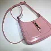 Gucci | Jackie 1961 mini pink shoulder bag - ‎637091 - 19 x 13 x 3 cm - 4