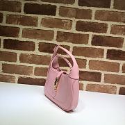 Gucci | Jackie 1961 mini pink shoulder bag - ‎637091 - 19 x 13 x 3 cm - 3