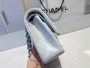 CHANEL | Classic Flap Chain Bag White Silver - A01112 - 25cm - 4