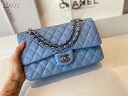 CHANEL | Classic Flap Chain Bag Cloud Blue Silver - A01112 - 25cm - 3