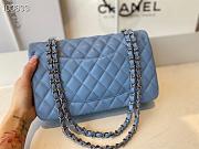 CHANEL | Classic Flap Chain Bag Cloud Blue Silver - A01112 - 25cm - 6