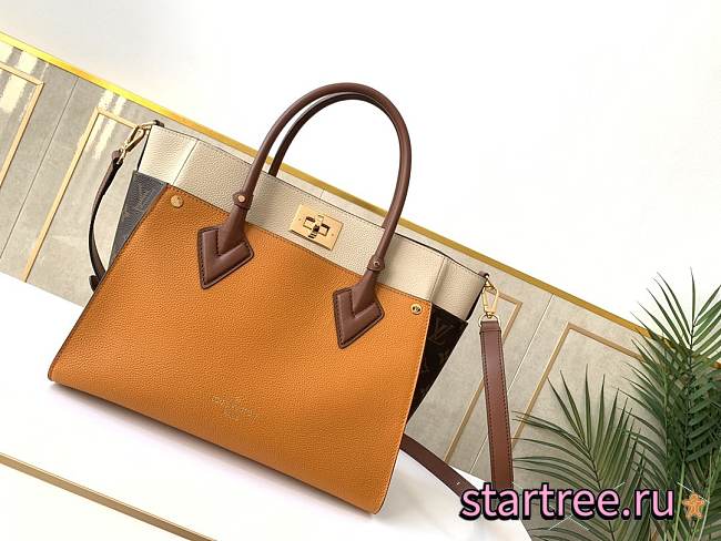 Louis Vuitton | On My Side Orange MM tote bag - M56077 - 30.5 x 24.5 x 14 cm - 1