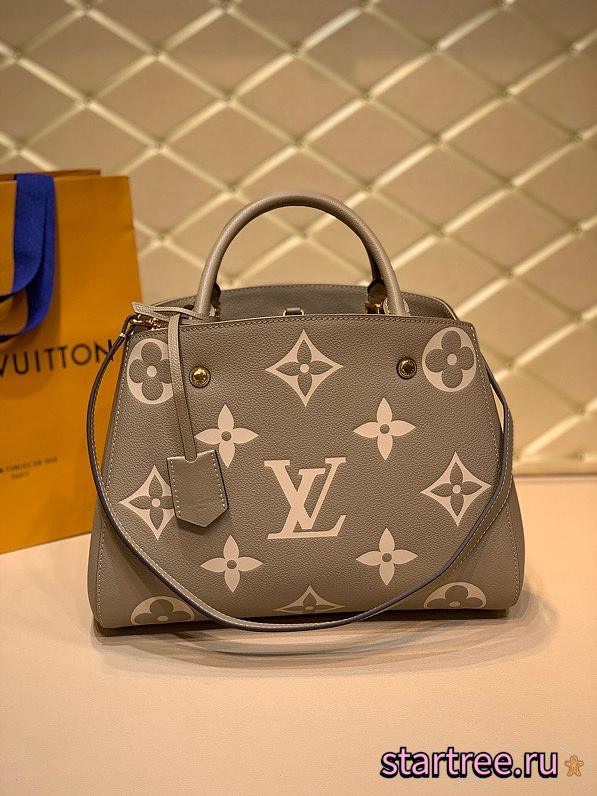 Louis Vuitton | Montaigne MM handbag beige - M45499 - 33 x 23 x 15 cm - 1