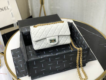 Chanel | Mini 2.55 White Handbag - AS0874 - 15.5 × 20 × 6 cm