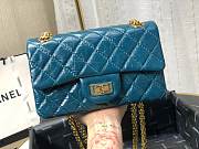 Chanel | Mini 2.55 Blue Handbag - AS0874 - 15.5 × 20 × 6 cm - 3