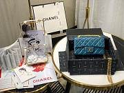 Chanel | Mini 2.55 Blue Handbag - AS0874 - 15.5 × 20 × 6 cm - 2