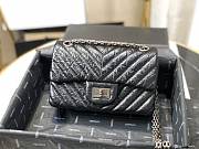 Chanel | Mini 2.55 Black Aged Calfskin Silver - AS0874 - 15.5 × 20 × 6 cm - 6